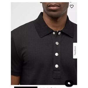 Balmain Men’s Pique Polo $795 Xl